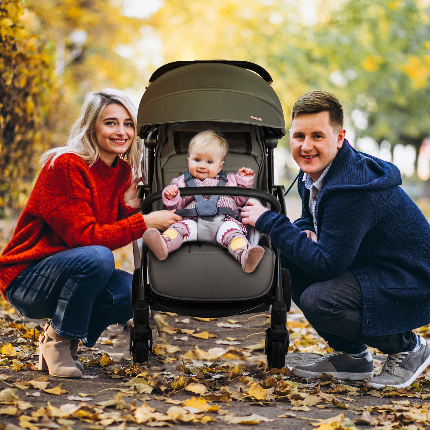 Memores Buggy Moon Grey - Automatisch inklapsysteem. Incl. Gratis Luiertas.