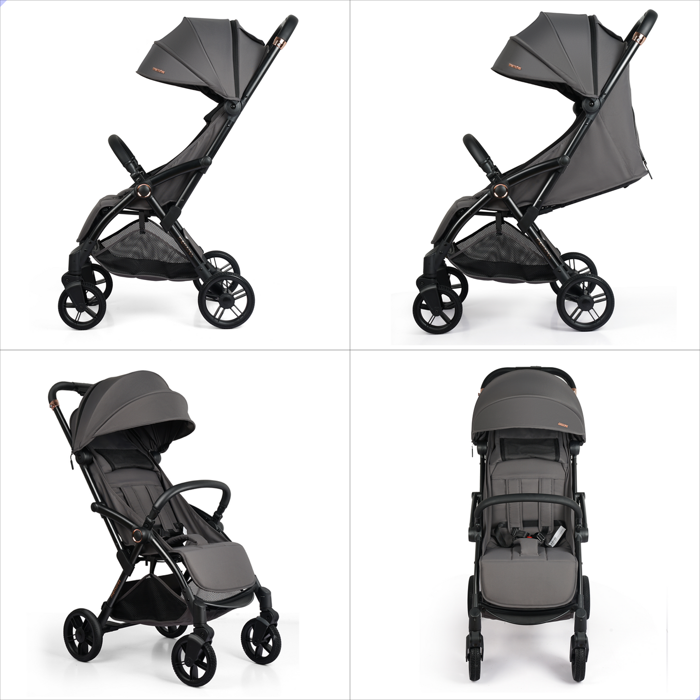 Memores Buggy Moon Grey - Automatisch inklapsysteem. Incl. Gratis Luiertas.