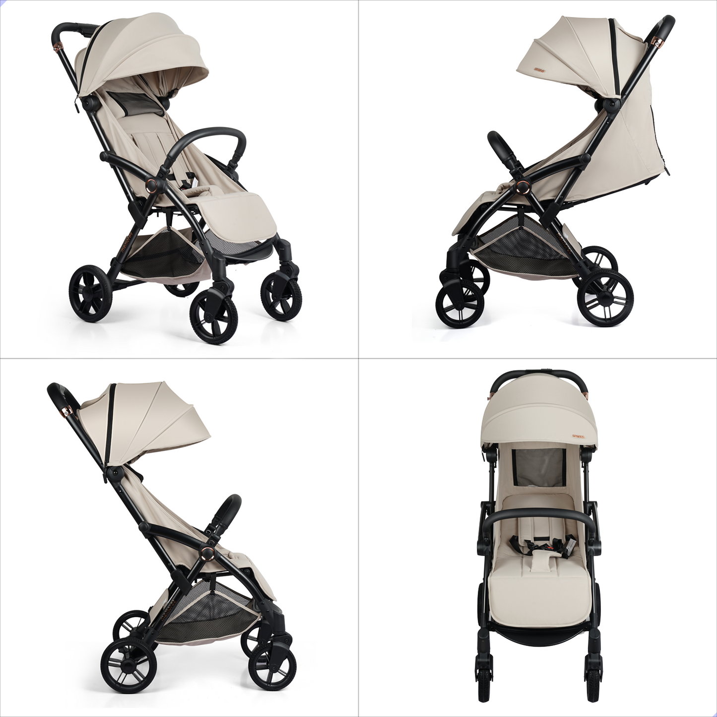 Memores Buggy Imperial Khaki - Automatisch inklapsysteem. Incl. Gratis Luiertas