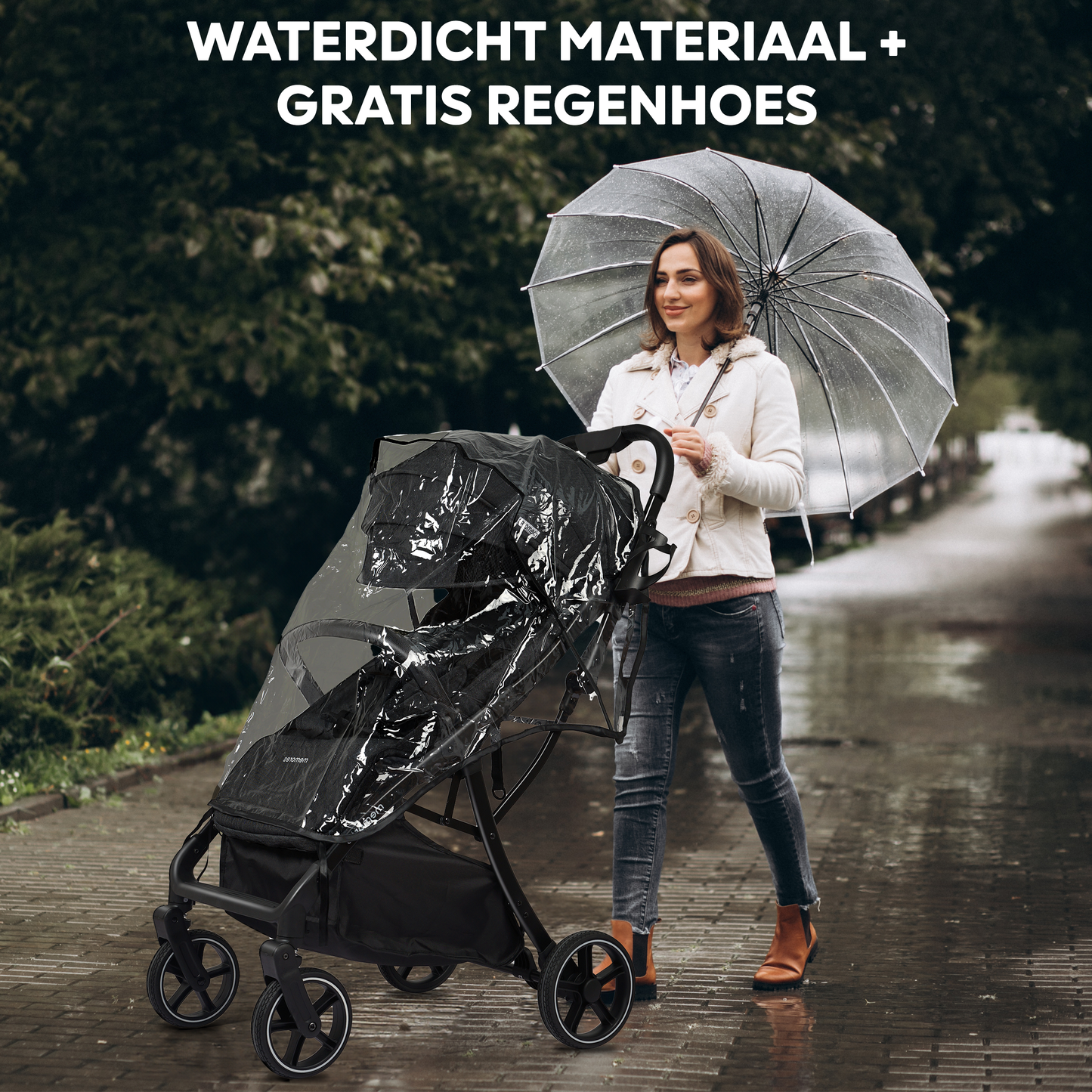 Memores Buggy Black. Incl. Gratis Luiertas.
