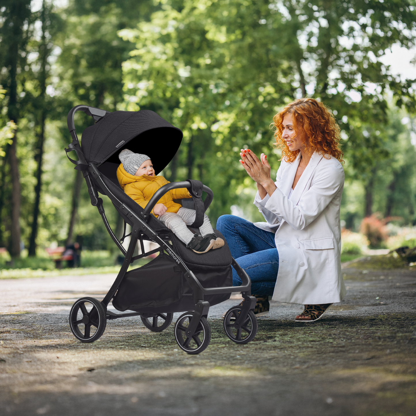 Memores Buggy Black. Incl. Gratis Luiertas.