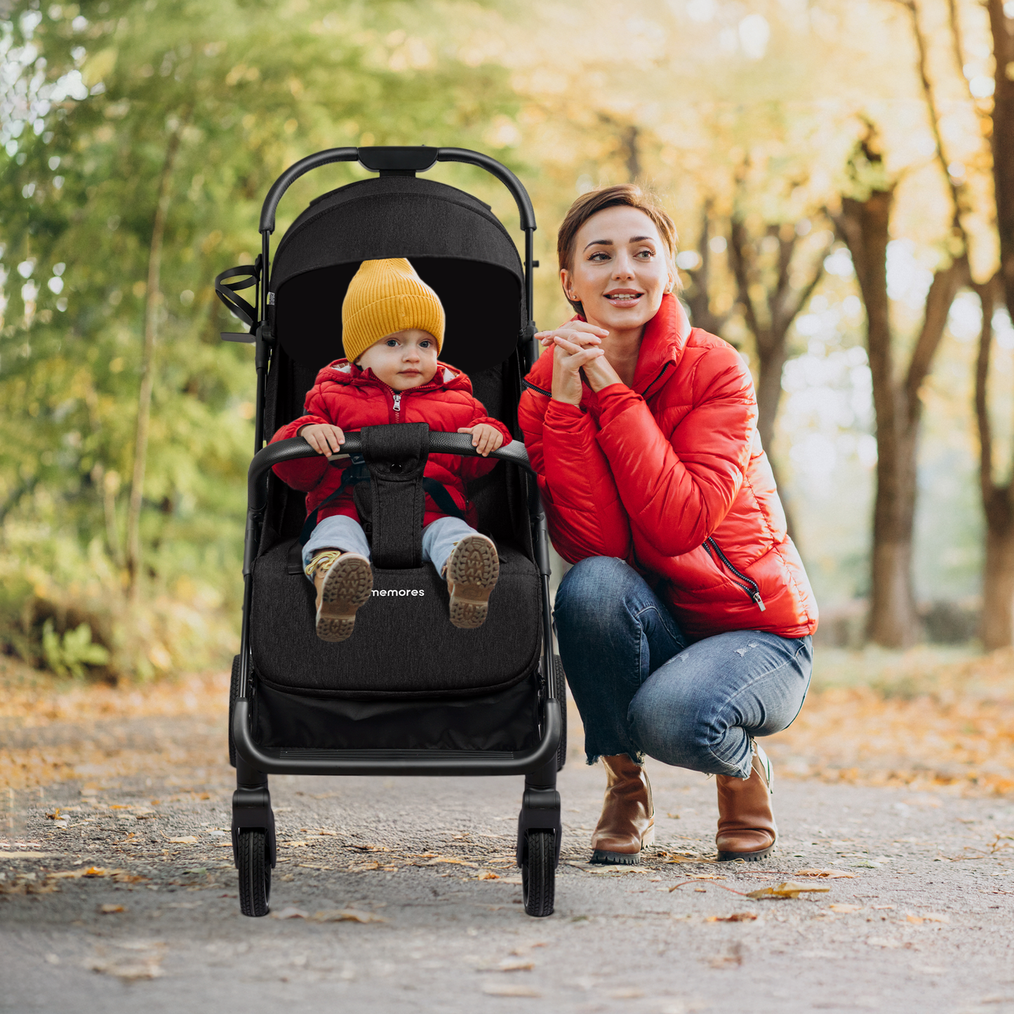 Memores Buggy Black. Incl. Gratis Luiertas.