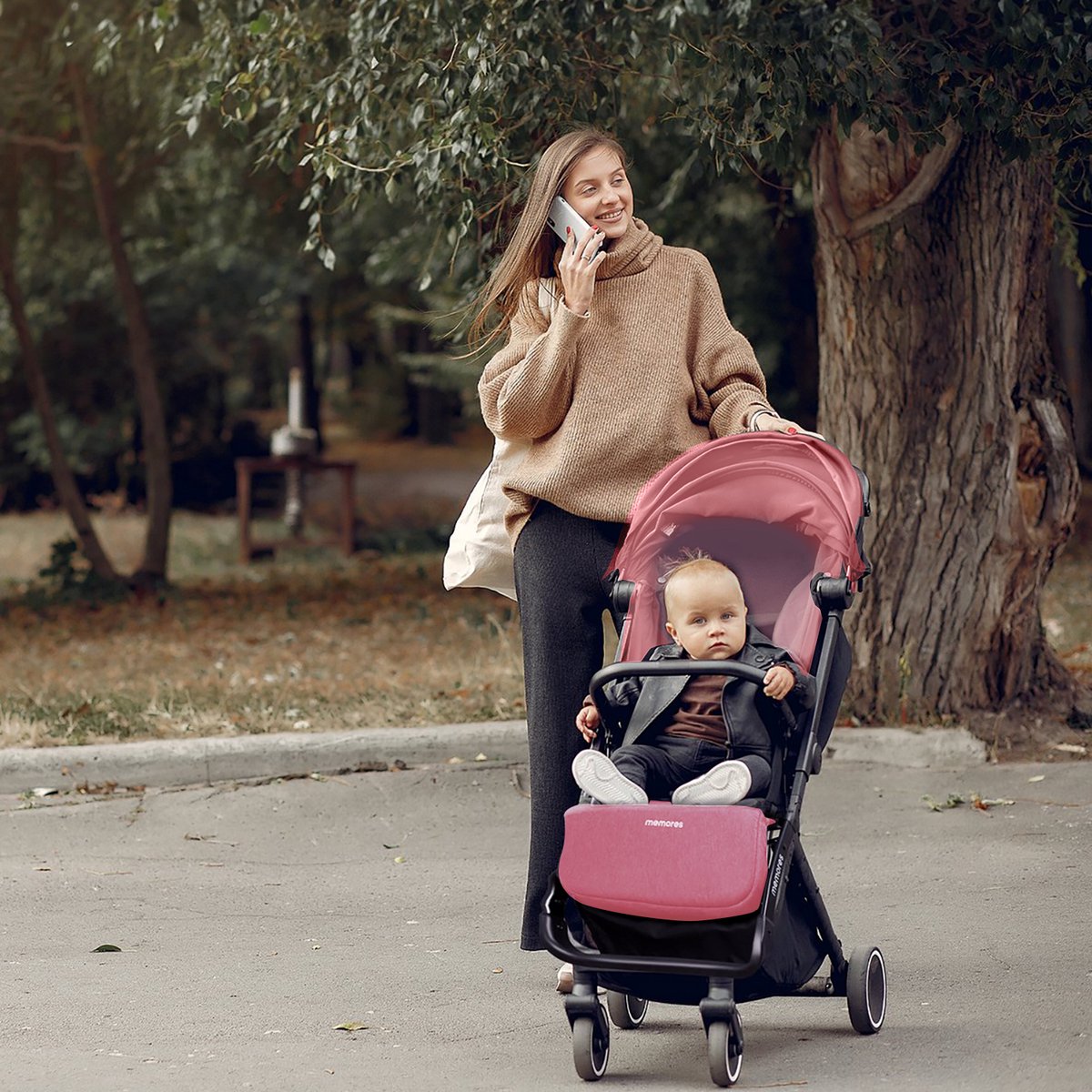 Memores Buggy Pink. Incl. Gratis Luiertas.