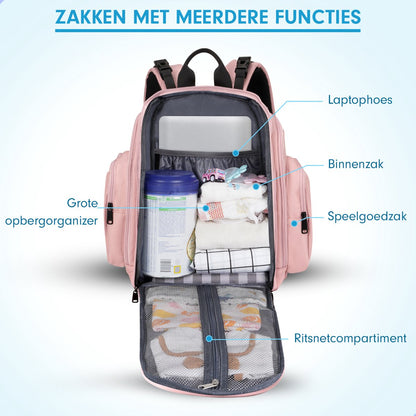 AG Luiertas Rugzak Roze 28L